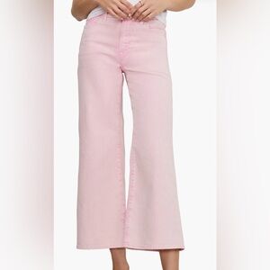 Good American Pink Wide-Leg Jeans